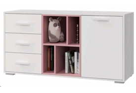 Тумба с 1 дверкой и 3-мя ящиками Лило