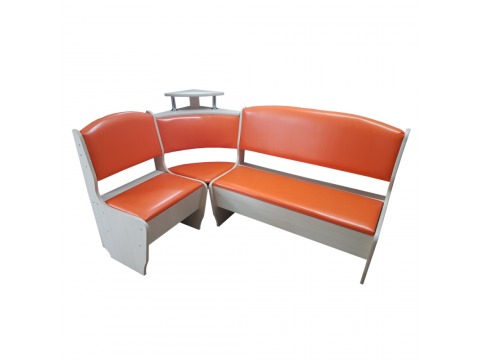 Кухонный уголок НЕО оранжевый