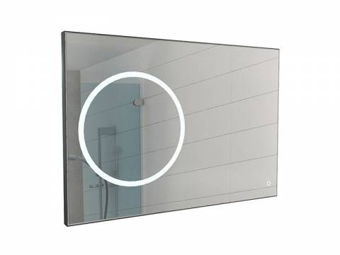 Зеркало Эклипс Eclipse 90 black с подсветкой Sansa